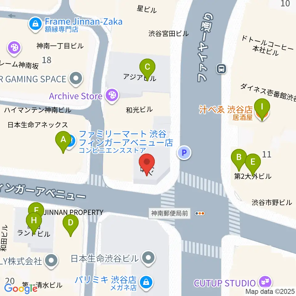 えちごやミュージック周辺のファミレス・ファーストフード一覧地図