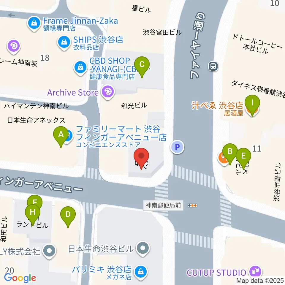 えちごやミュージック周辺のファミレス・ファーストフード一覧地図
