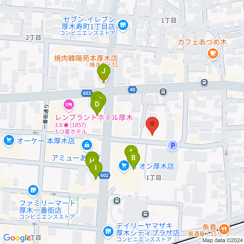 スタジオシール周辺のファミレス・ファーストフード一覧地図