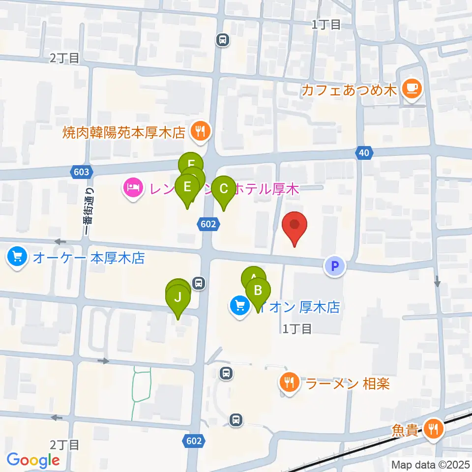 スタジオシール周辺のファミレス・ファーストフード一覧地図