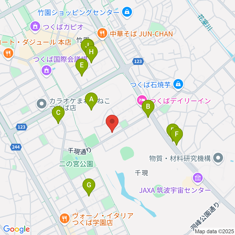 アトリエ・ドゥ・ダルクローズ周辺のファミレス・ファーストフード一覧地図