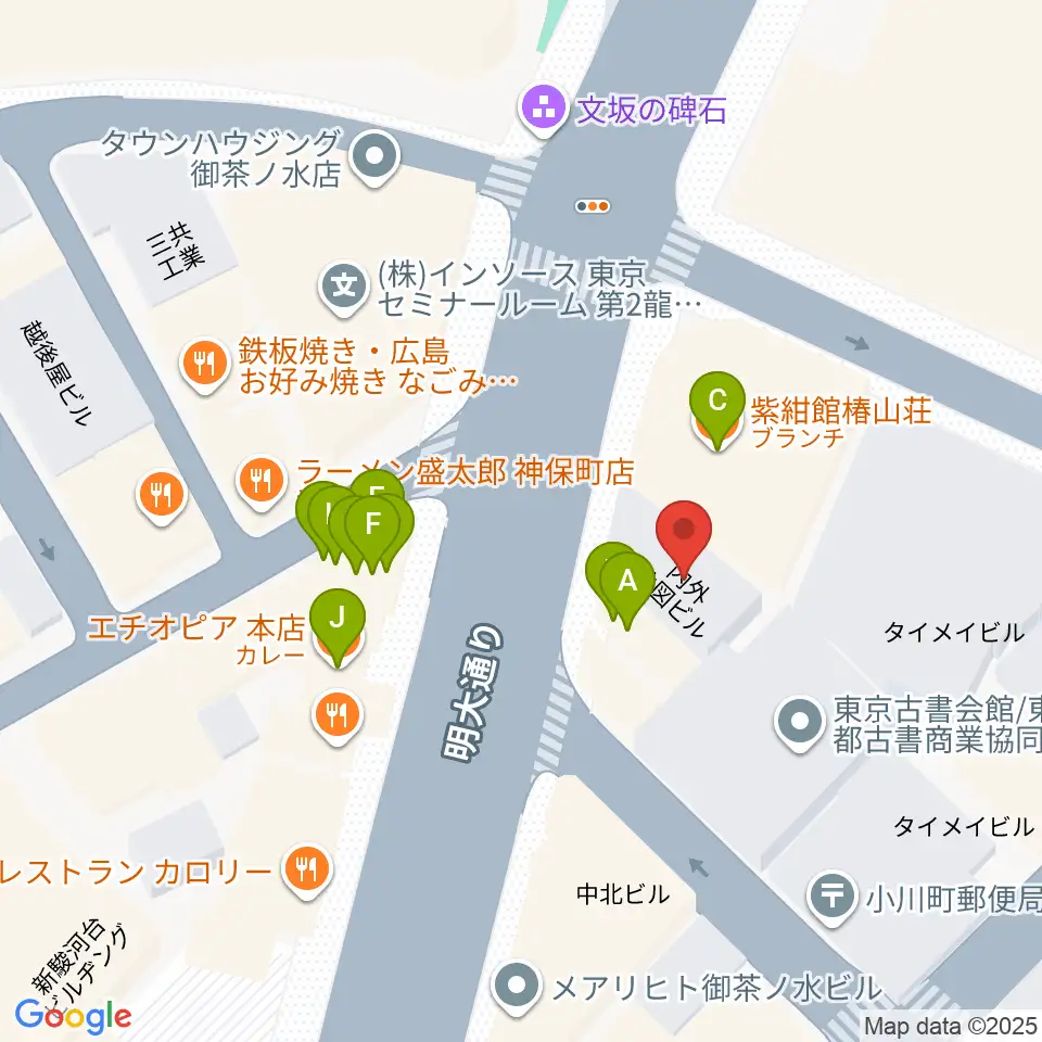 クロサワ楽器ドクターサウンド周辺のファミレス・ファーストフード一覧地図