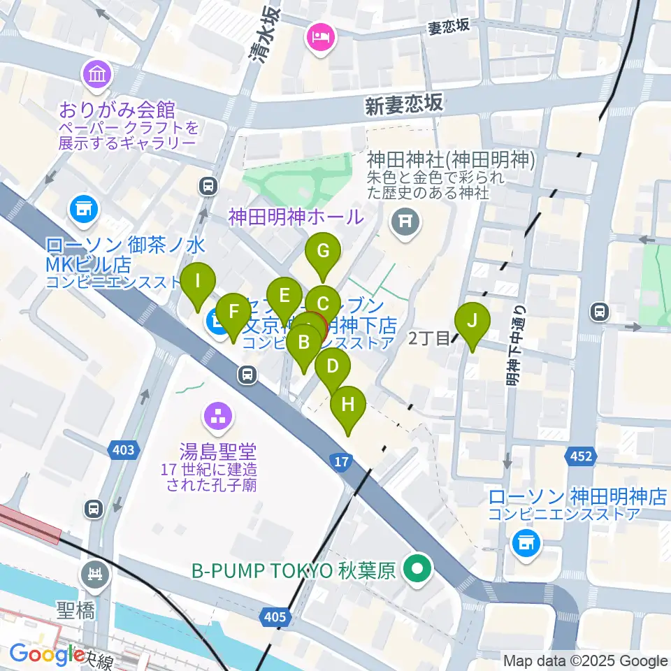 メディア・カーム周辺のファミレス・ファーストフード一覧地図