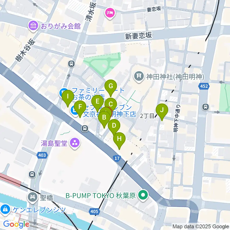 メディア・カーム周辺のファミレス・ファーストフード一覧地図