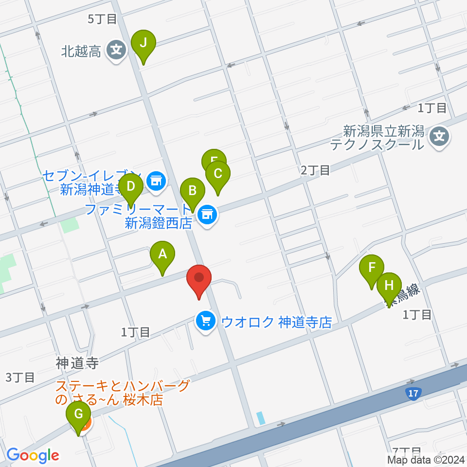 あぽろん駅南店周辺のファミレス・ファーストフード一覧地図