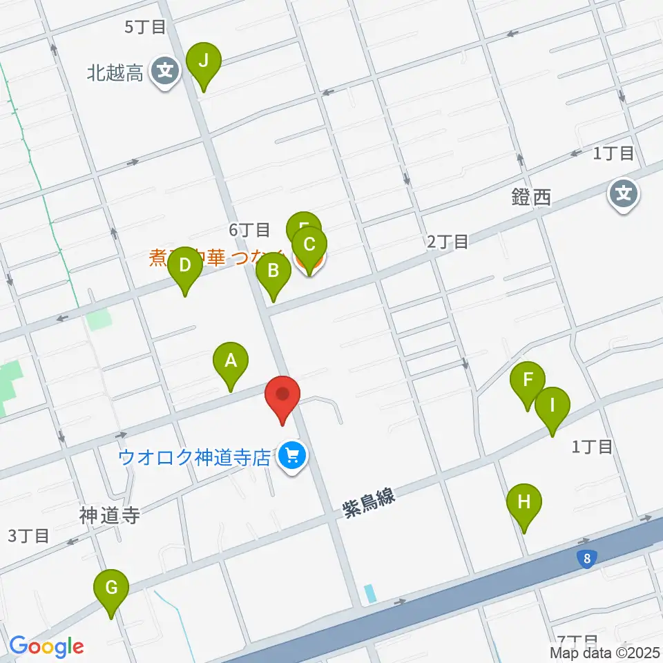 あぽろん駅南店周辺のファミレス・ファーストフード一覧地図