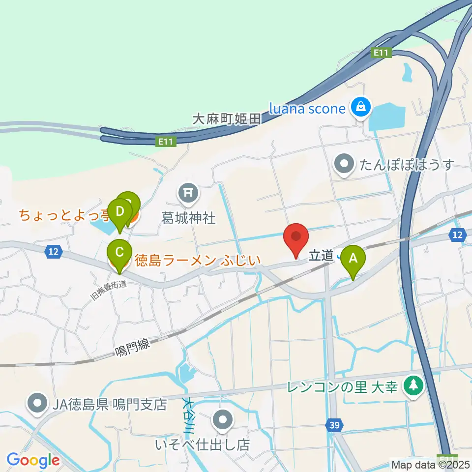 Gate Music周辺のファミレス・ファーストフード一覧地図