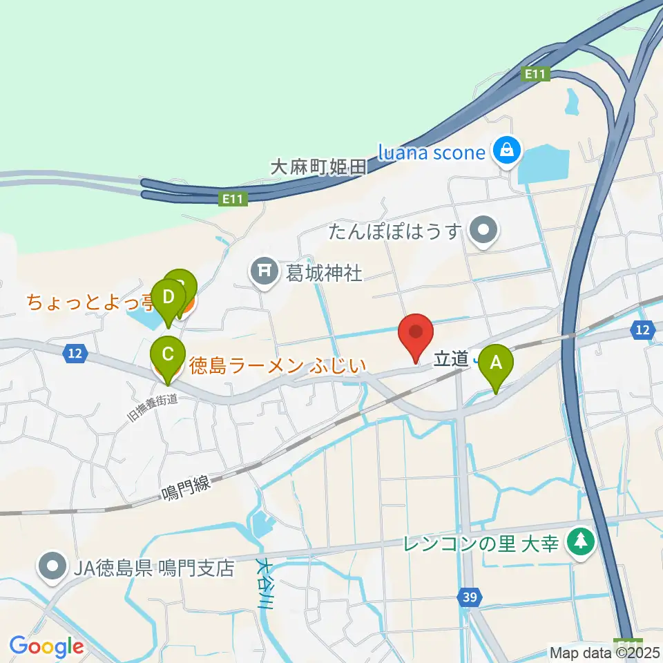 Gate Music周辺のファミレス・ファーストフード一覧地図