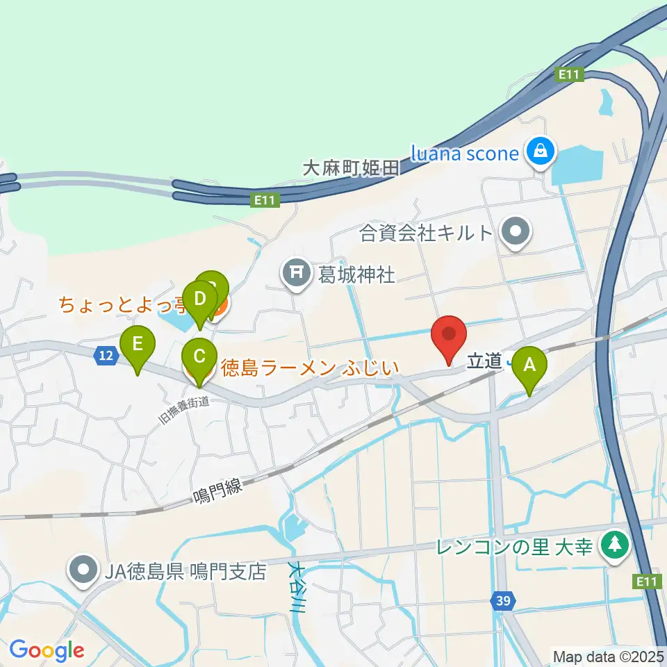 Gate Music周辺のファミレス・ファーストフード一覧地図