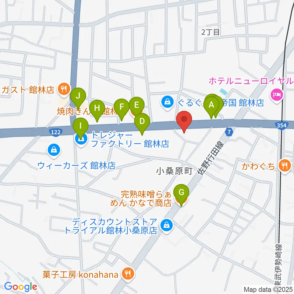 響き音楽院(響きホール)周辺のファミレス・ファーストフード一覧地図