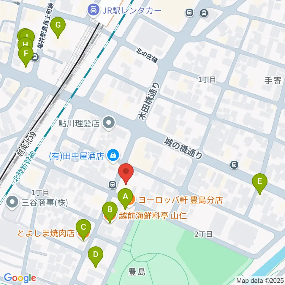 Salsa Lab周辺のファミレス・ファーストフード一覧地図