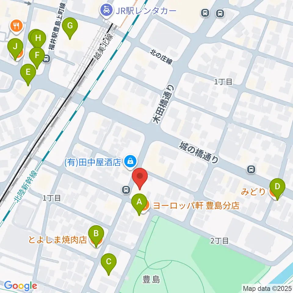 Salsa Lab周辺のファミレス・ファーストフード一覧地図