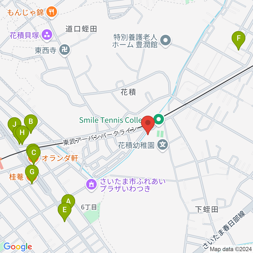 スタジオコーリング周辺のファミレス・ファーストフード一覧地図