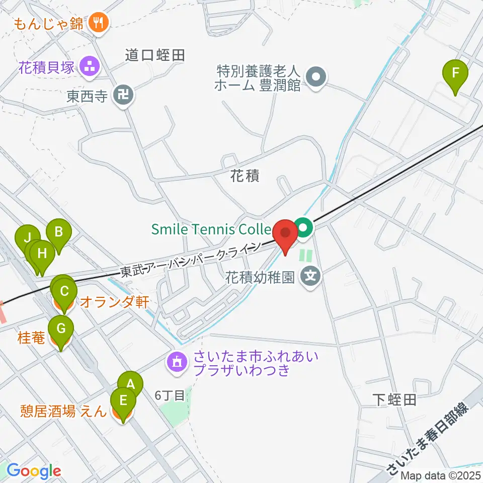 スタジオコーリング周辺のファミレス・ファーストフード一覧地図