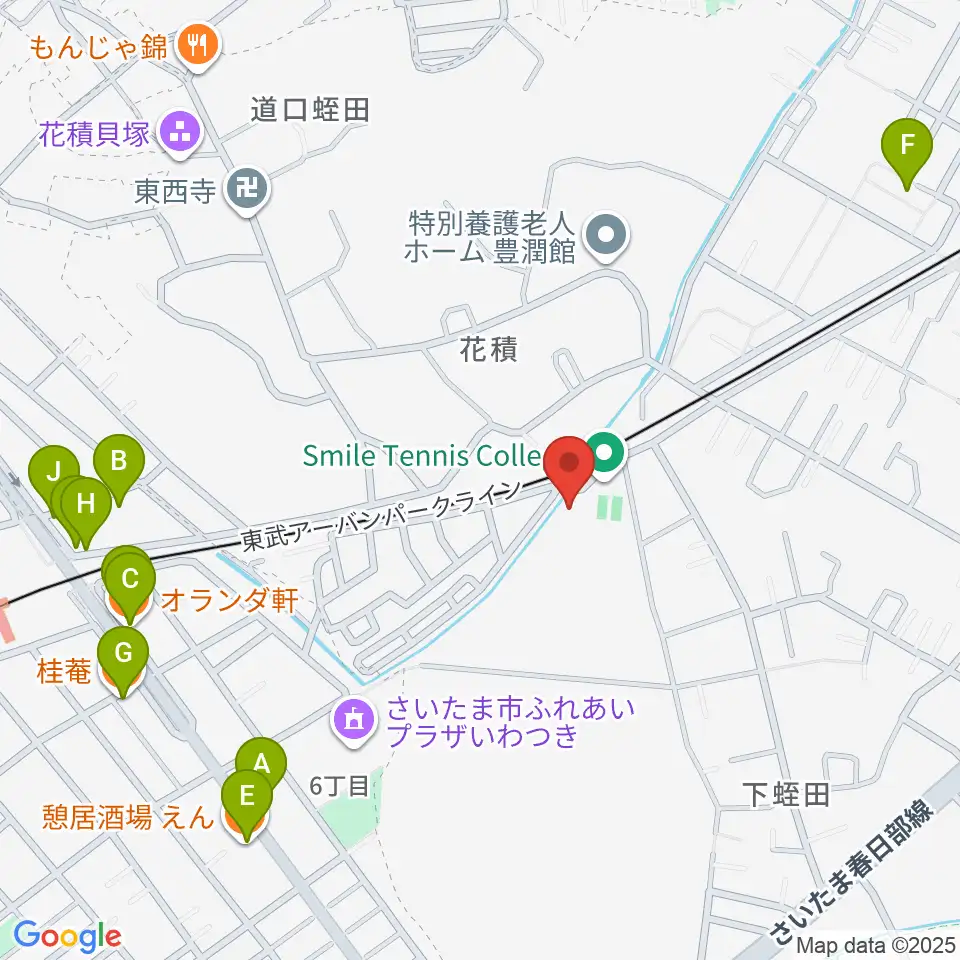 スタジオコーリング周辺のファミレス・ファーストフード一覧地図