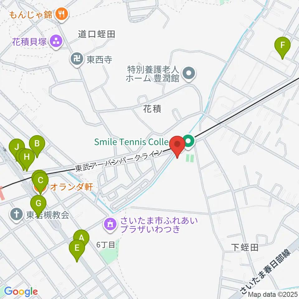 スタジオコーリング周辺のファミレス・ファーストフード一覧地図