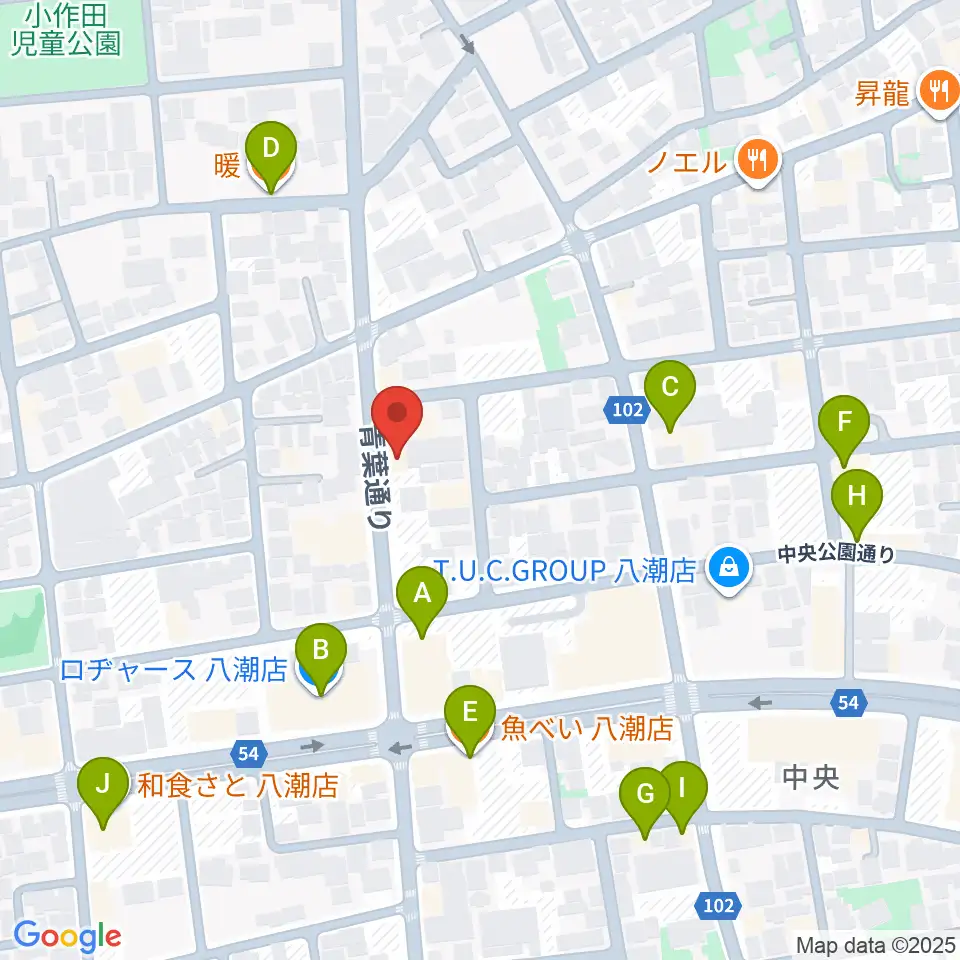 サウンドスタジオ・イフ周辺のファミレス・ファーストフード一覧地図