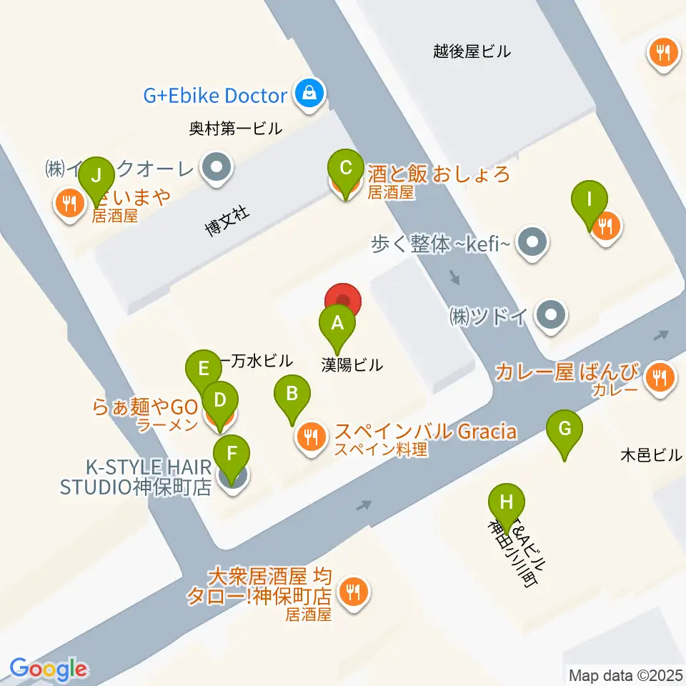 ナチュラルハイテックレコーズ周辺のファミレス・ファーストフード一覧地図