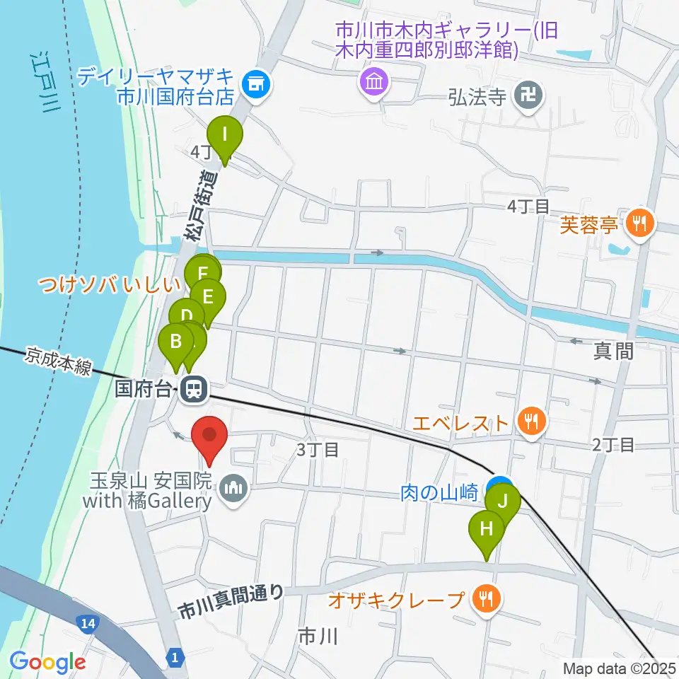 STUDIO Be周辺のファミレス・ファーストフード一覧地図