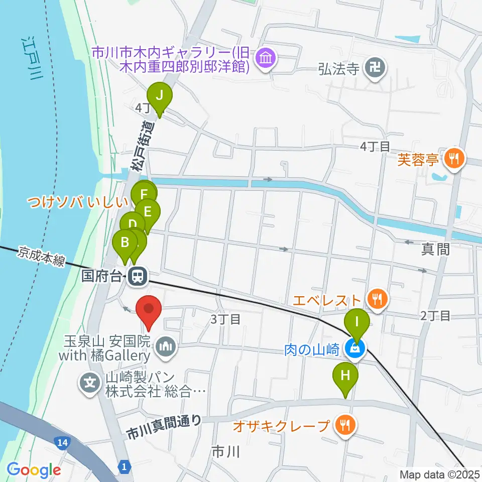 STUDIO Be周辺のファミレス・ファーストフード一覧地図