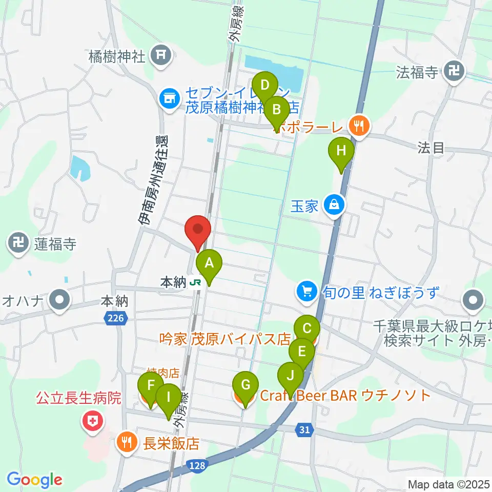 Studio Clove周辺のファミレス・ファーストフード一覧地図