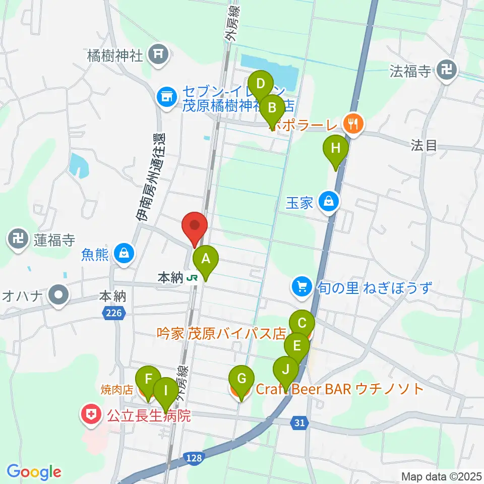 Studio Clove周辺のファミレス・ファーストフード一覧地図