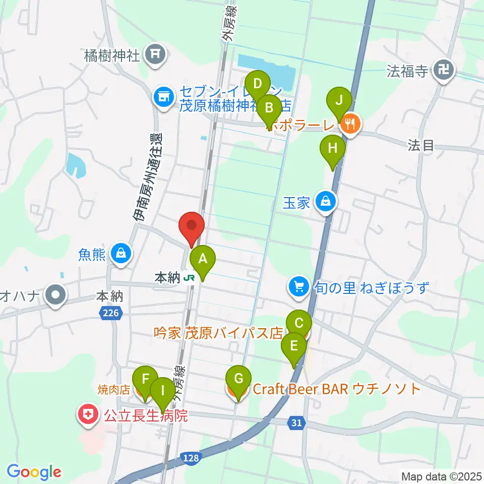 Studio Clove周辺のファミレス・ファーストフード一覧地図
