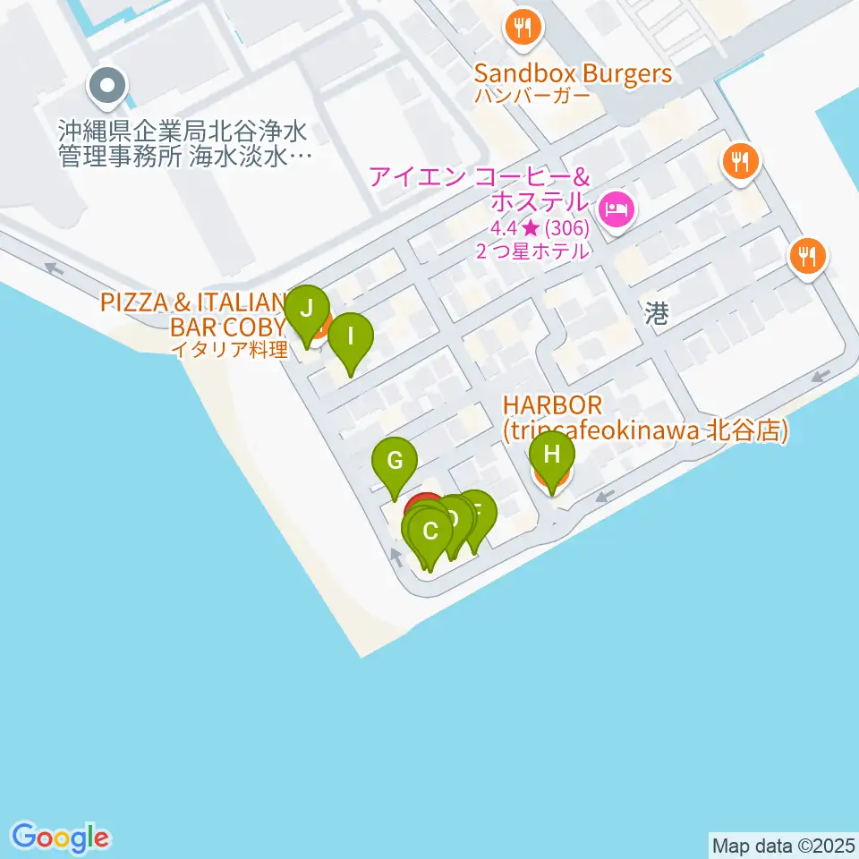 サンセットミュージックスクール周辺のファミレス・ファーストフード一覧地図
