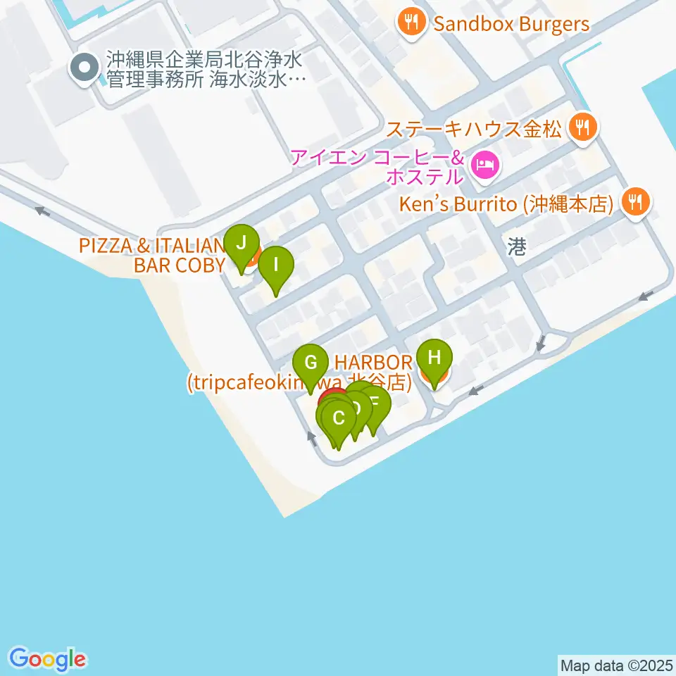 サンセットミュージックスクール周辺のファミレス・ファーストフード一覧地図