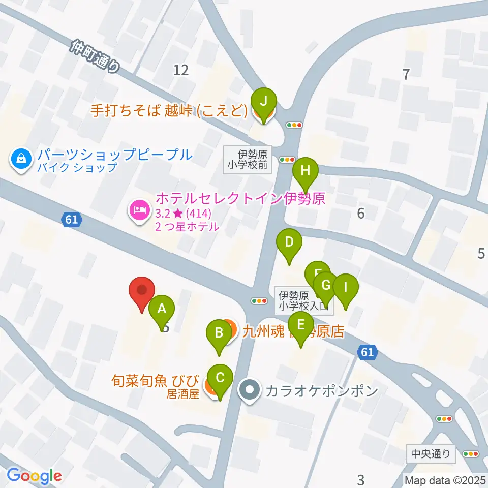 Box Plus周辺のファミレス・ファーストフード一覧地図
