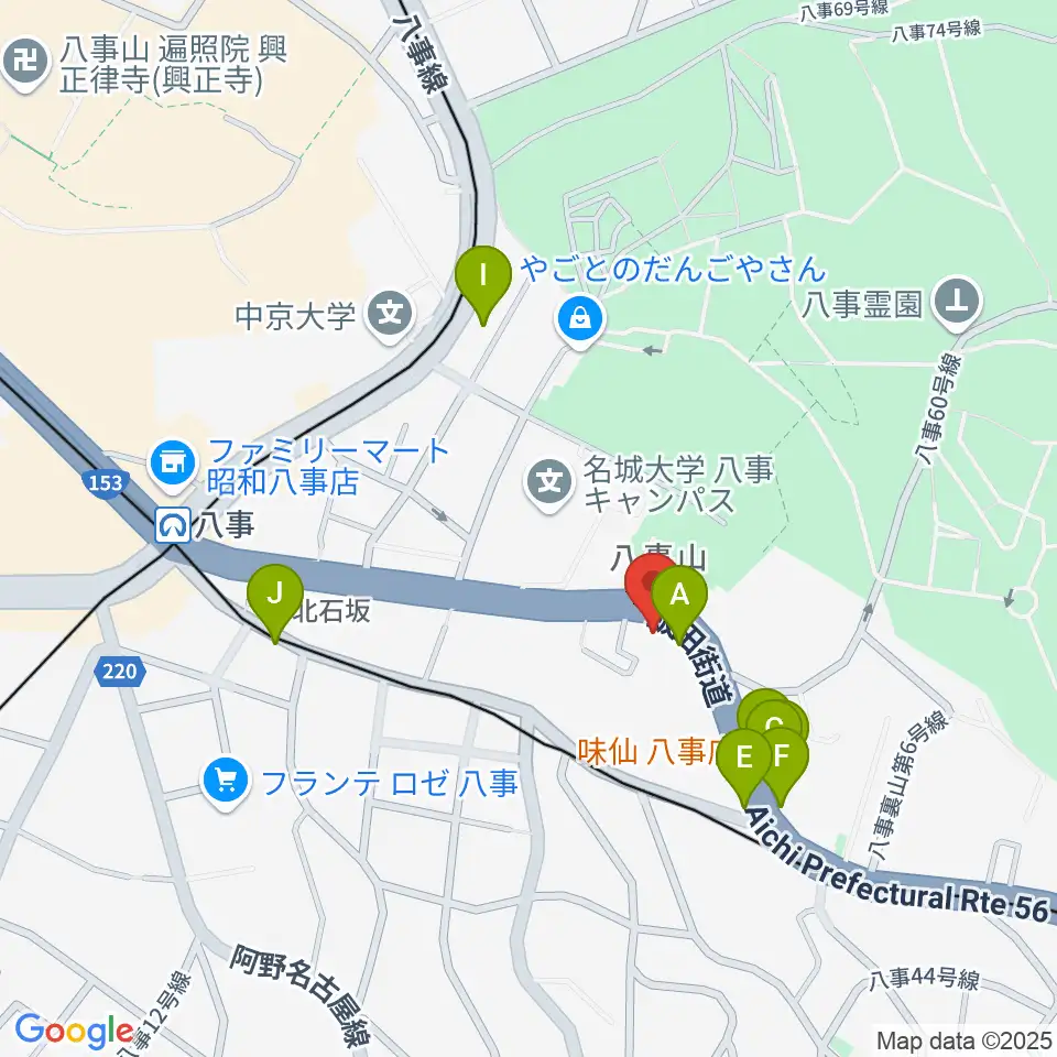 R'STUDIO YAGOTO周辺のファミレス・ファーストフード一覧地図