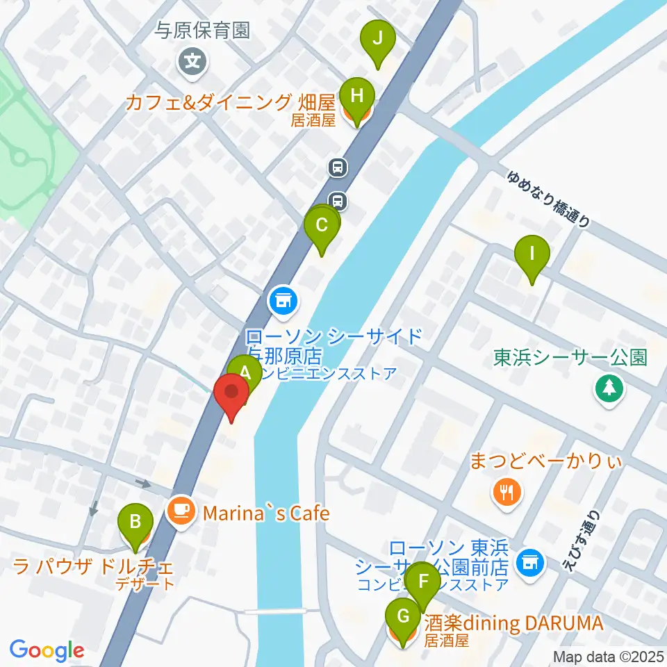 SOUNDSGROW周辺のファミレス・ファーストフード一覧地図