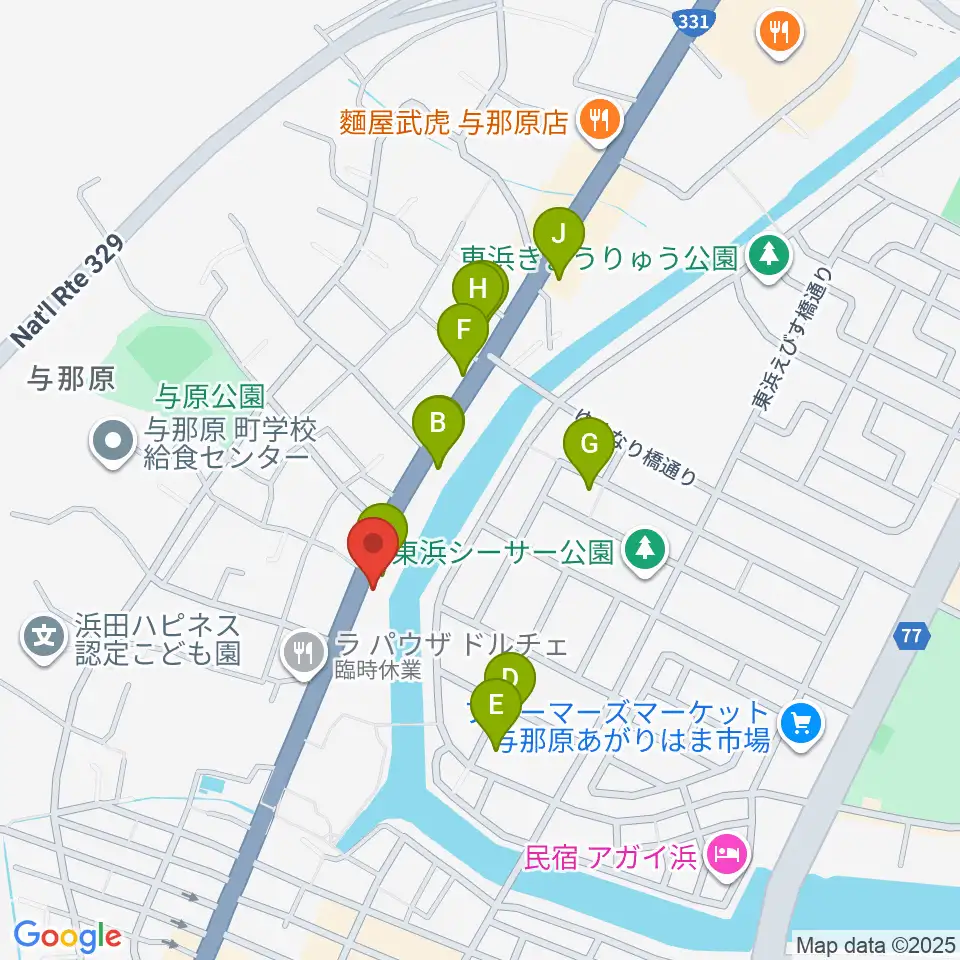 SOUNDSGROW周辺のファミレス・ファーストフード一覧地図