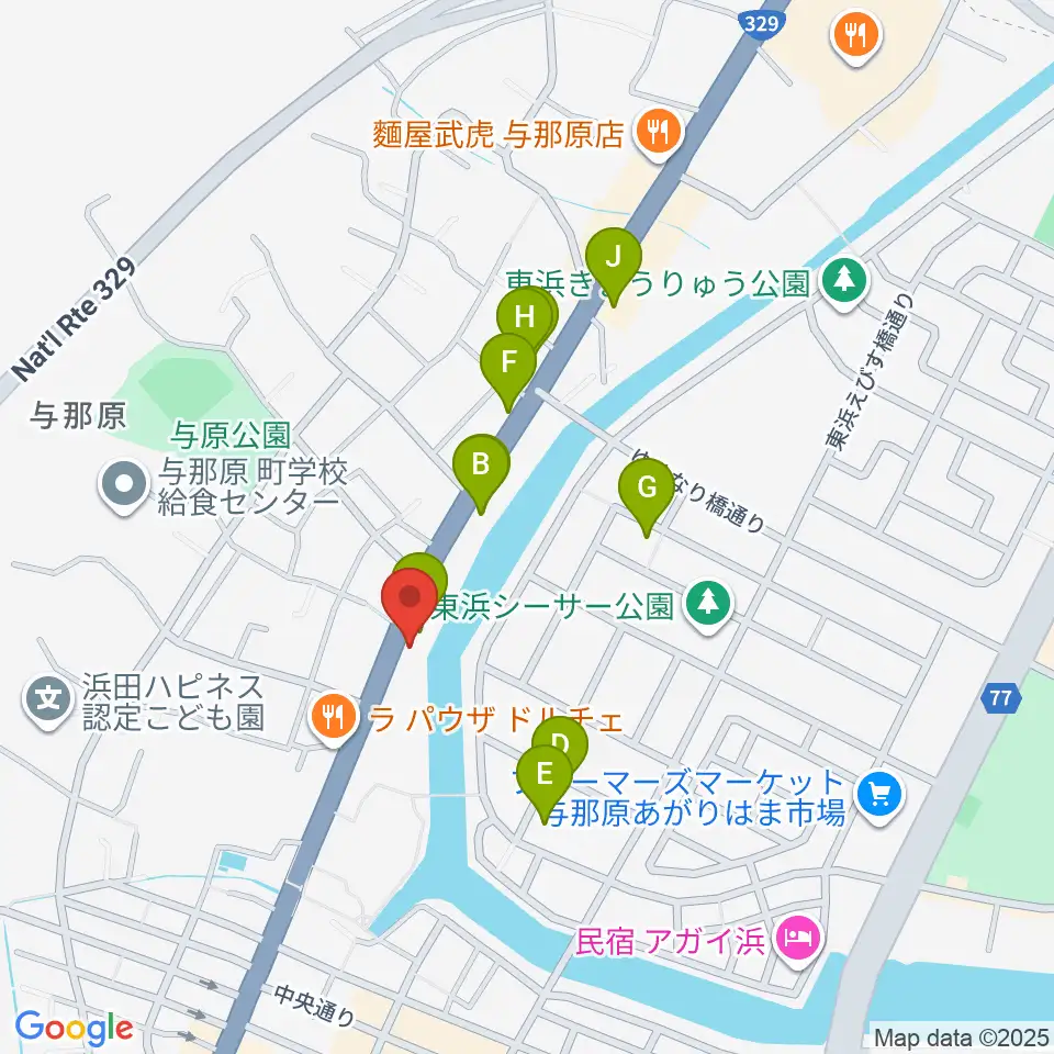 SOUNDSGROW周辺のファミレス・ファーストフード一覧地図