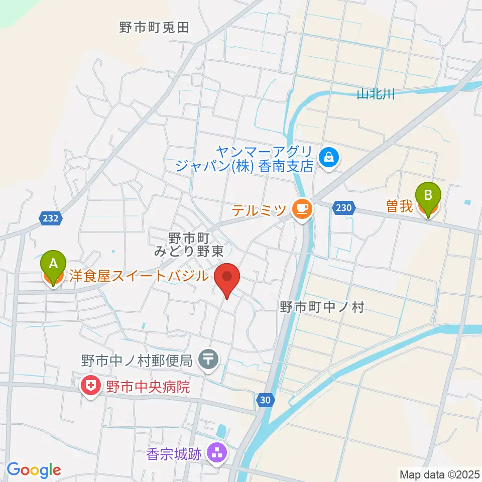 有限会社ネス・スタジオ周辺のファミレス・ファーストフード一覧地図