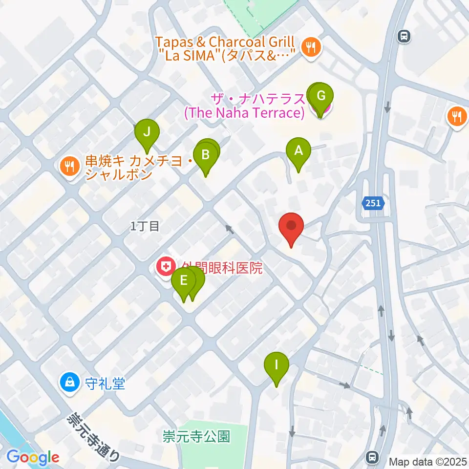 ヒーホースタジオ周辺のファミレス・ファーストフード一覧地図