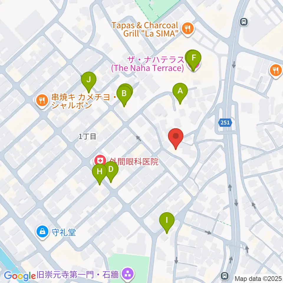 ヒーホースタジオ周辺のファミレス・ファーストフード一覧地図