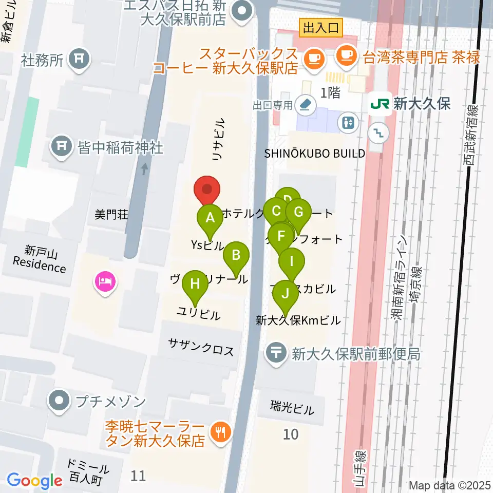 TC楽器周辺のファミレス・ファーストフード一覧地図