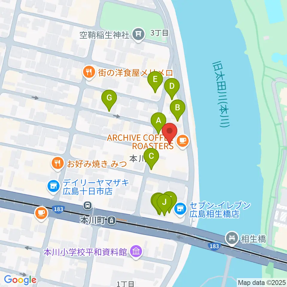 WAKOゲバントホール周辺のファミレス・ファーストフード一覧地図