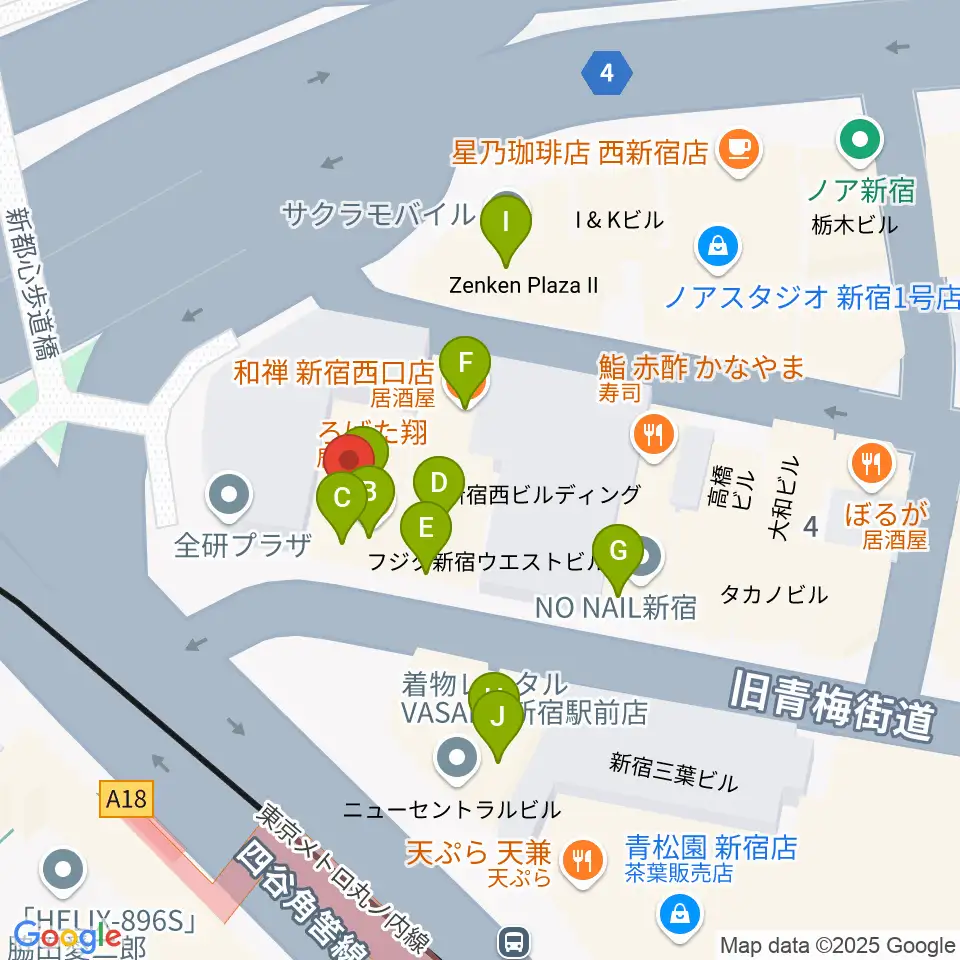 日本ダブルリード株式会社周辺のファミレス・ファーストフード一覧地図
