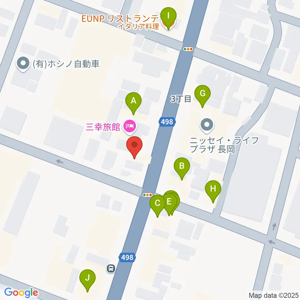 スタジオ・チャオ周辺のファミレス・ファーストフード一覧地図