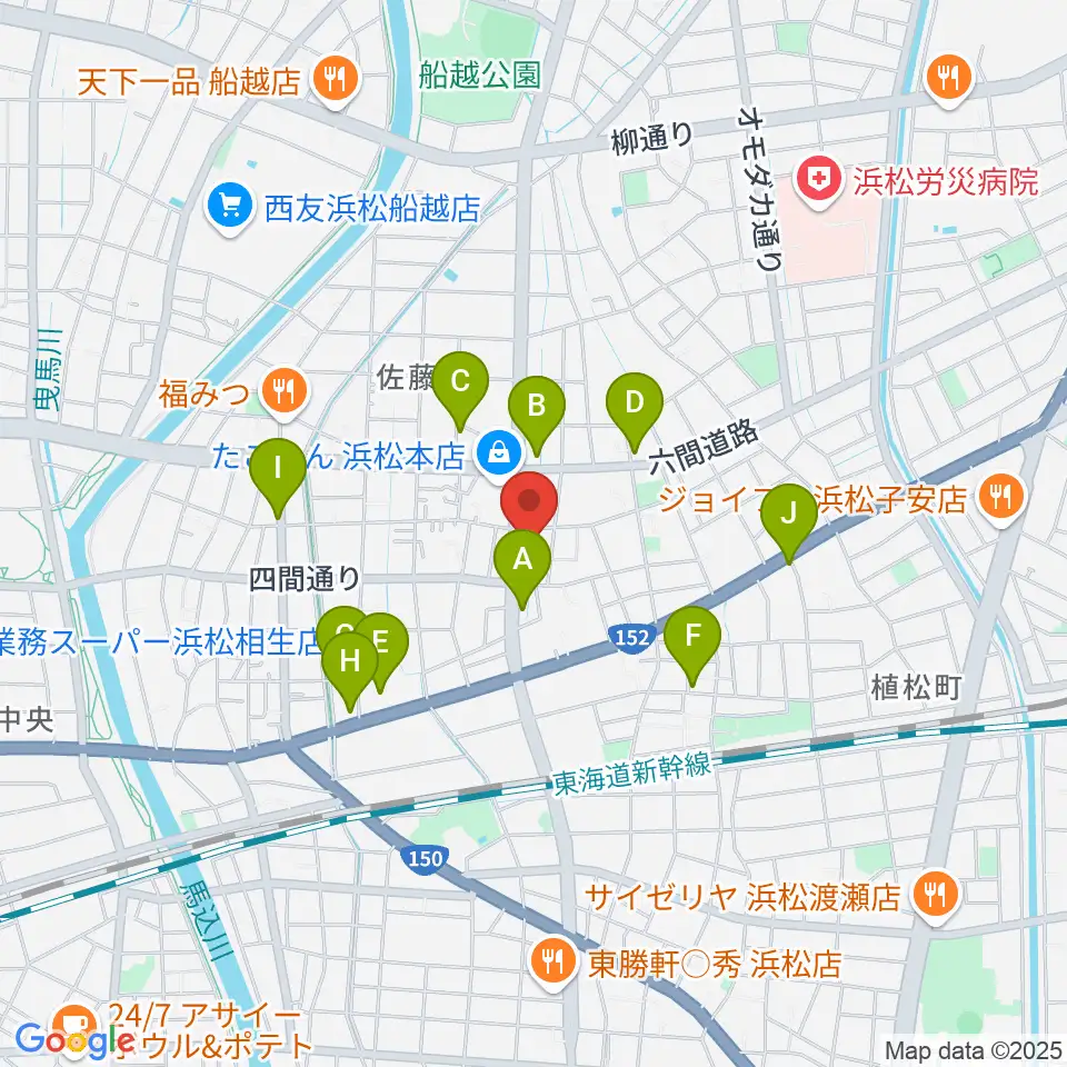 DT-RECORDING STUDIO周辺のファミレス・ファーストフード一覧地図