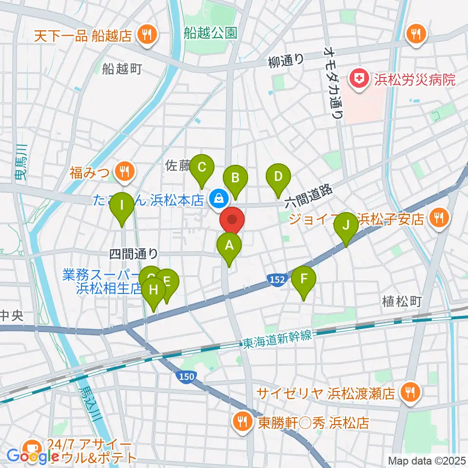 DT-RECORDING STUDIO周辺のファミレス・ファーストフード一覧地図