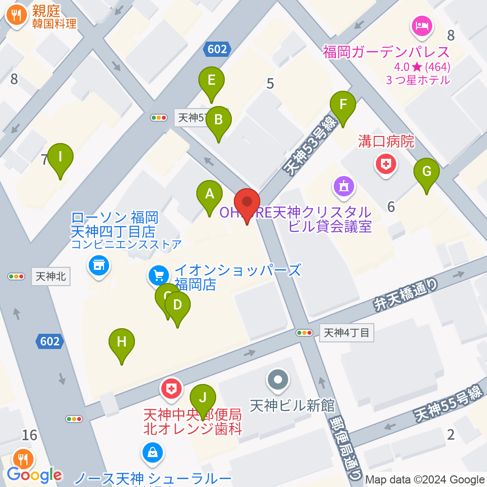 パブリックスペース四次元周辺のファミレス・ファーストフード一覧地図