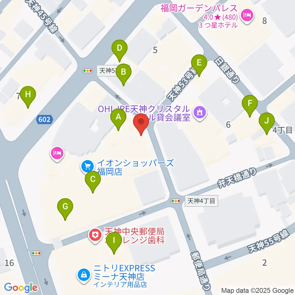 パブリックスペース四次元周辺のファミレス・ファーストフード一覧地図
