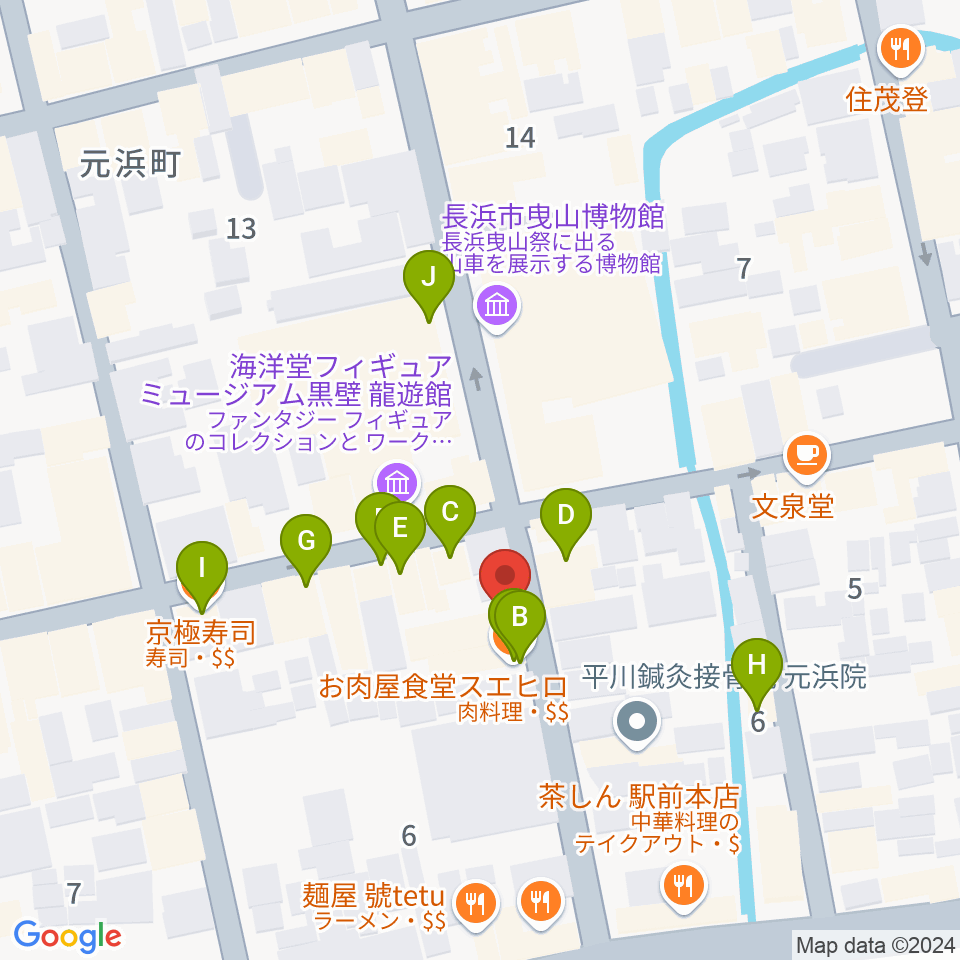 きたむらカワイ音楽教室周辺のファミレス・ファーストフード一覧地図