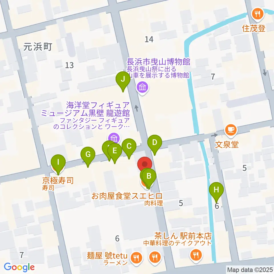 きたむらカワイ音楽教室周辺のファミレス・ファーストフード一覧地図