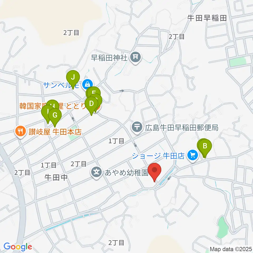 Miu音楽アカデミー周辺のファミレス・ファーストフード一覧地図