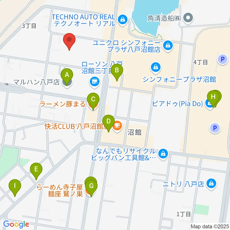 サウンドクリエイト周辺のファミレス・ファーストフード一覧地図