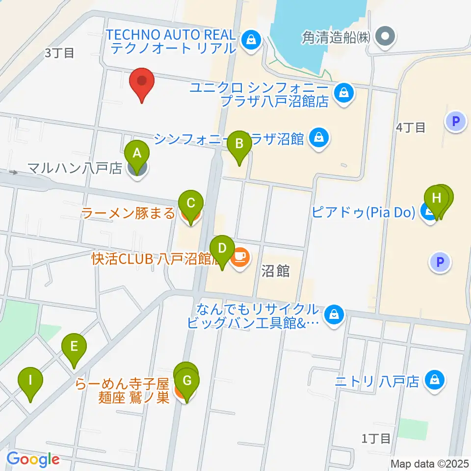 サウンドクリエイト周辺のファミレス・ファーストフード一覧地図